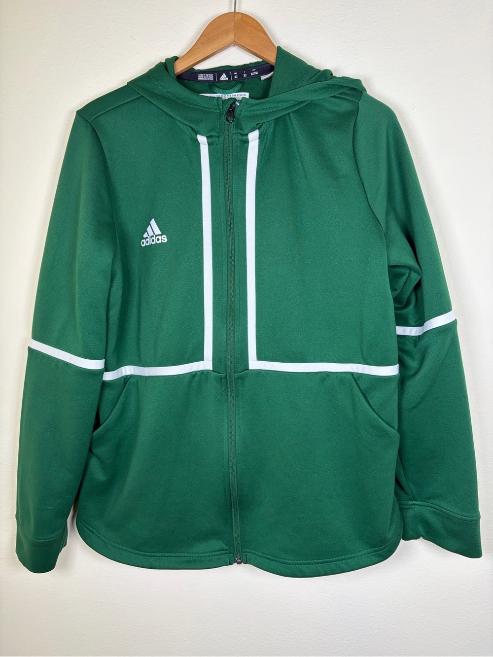 Adidas AEROREADY Green Full Zip Hoodie Men’s XLT Tall Athletic Jacket